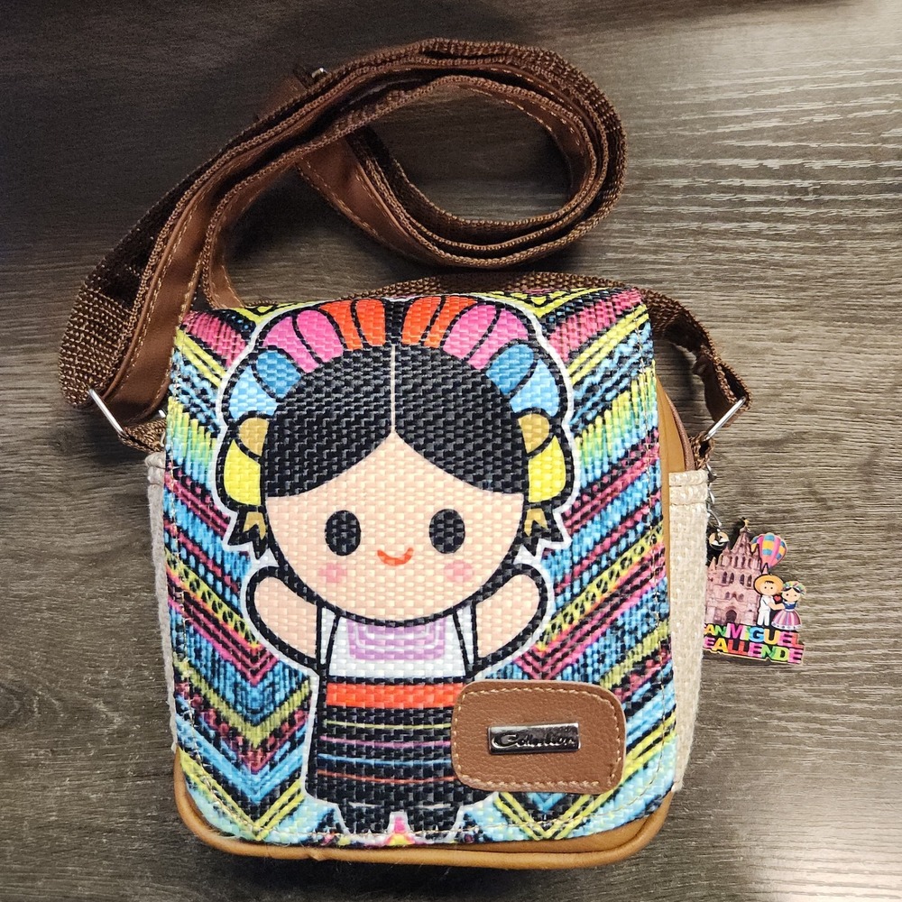 FriBolsa Mujer Versatil Crossbody Yute Lele Artesanal Purse Souvenir Bag Charm